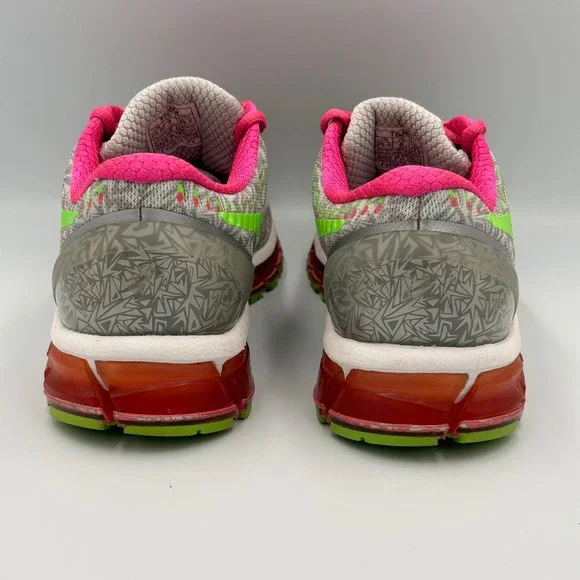 ASICS Gel Quantum 360‎ Women's Running Shoes Gray Pink Neon Size 8 - Picture 4 of 11
